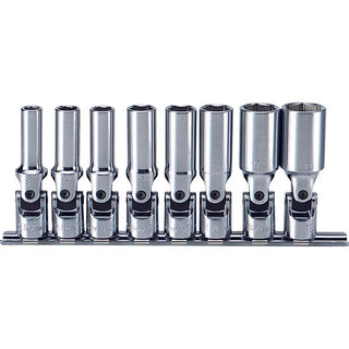 Koken RS3340M/8-L75 3/8 Sq. Dr. Universal Socket set 8mm-19mm 6 point Length 75mm 8 pieces