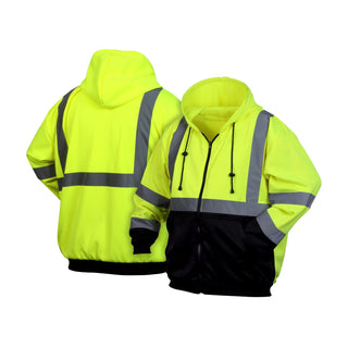 Pyramex RSSH3210 Type R - Class 3 Hi-Vis Lime Sweatshirt