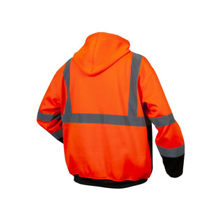 Pyramex RSZH33 Type R - Class 3 Hi-Vis Lime Premium Zipper Sweatshirt