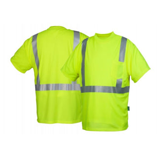 Pyramex RTSHS21 Type R - Class 2 Hi-Vis Lime T-Shirt