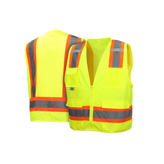 Pyramex Type R - Class 2 Non FR Self Extinguishing Hi-Vis Safety Vest