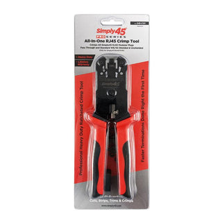 Simply45 S45-C101  Simply45® ProSeries All-In-One RJ45 Crimp Tool  Pass Through & Standard WE/SS RJ45