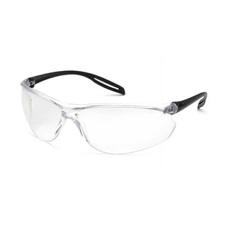 Pyramex S9710STM Neshoba - Clear H2Max Anti-Fog Lens with Black Temples