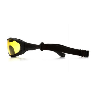 Pyramex SB10330ST V3T Amber H2X Anti-Fog Lens with Black Temples/Strap