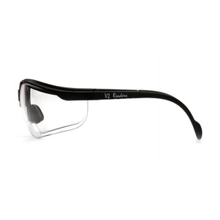 Pyramex SB1810R20 V2 Readers Clear +2.0 Lens with Black Frame