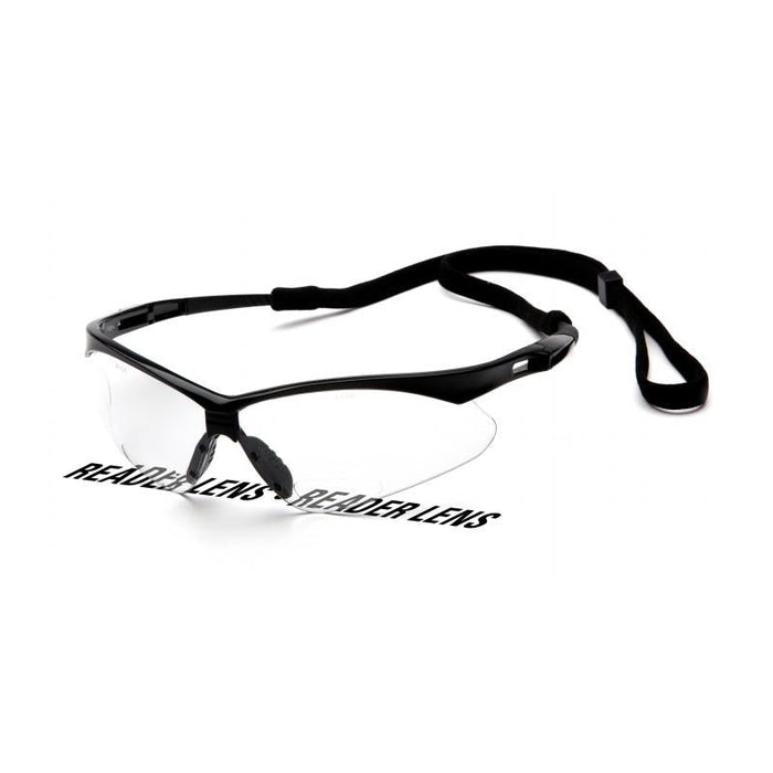Pyramex SB6310SPR25 Pmxtreme Clear +2.5 Reader Lens with Black Frame and Cord
