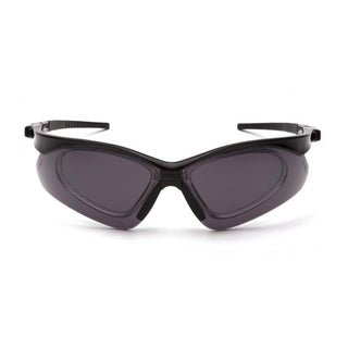 Pyramex SB6320STRX PMXTREME Gray Anti-Fog Lens with Black Frame and Cord