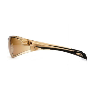 Pyramex SB7138S PMXSLIM Sandstone Bronze Lens with Black Temples