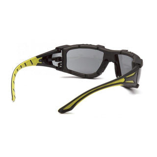 Pyramex SBGR9620STMFP Endeavor Plus - Black-Green Foam Padded Frame/Gray H2MAX Anti-Fog Lens Safety Glasses