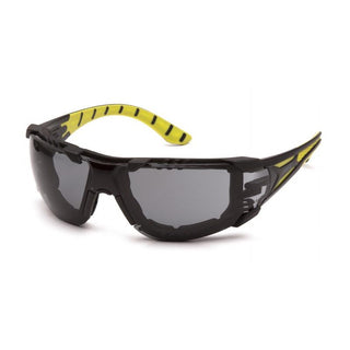 Pyramex SBGR9620STMFP Endeavor Plus - Black-Green Foam Padded Frame/Gray H2MAX Anti-Fog Lens Safety Glasses