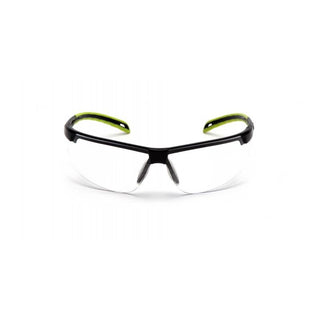 Pyramex SBL8610DTM Ever-lite- Clear H2MAX Anti-Fog Lens with Black/Lime Frame