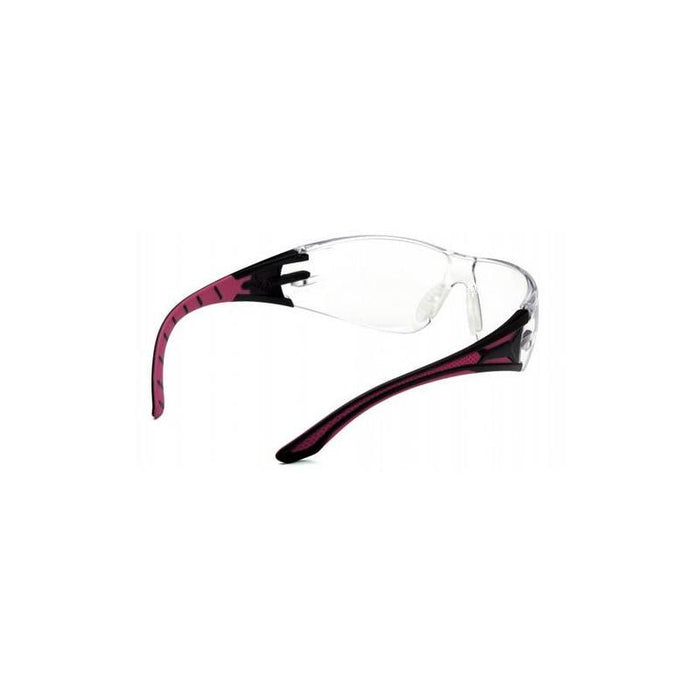 Pyramex SBP9610S Clear Lens with Black and Pink Temples