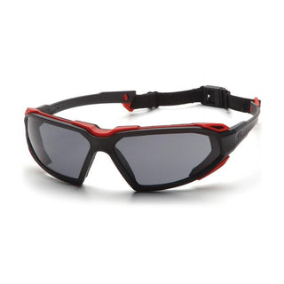 Pyramex SBR5020DT Gray H2X Anti-Fog Lens with Black/Red Frame