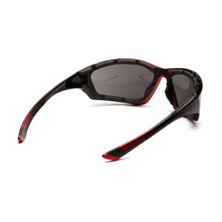 Pyramex SBR8720DTP Accurist Gray Anti-Fog Lens with Padded Black/Red Frame