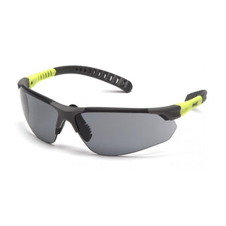 Pyramex SGL10120D Sitecore - Gray Lens with Gray and Lime Temples