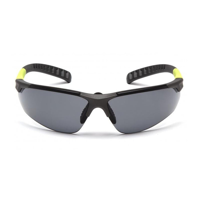 Pyramex SGL10120D Sitecore - Gray Lens with Gray and Lime Temples