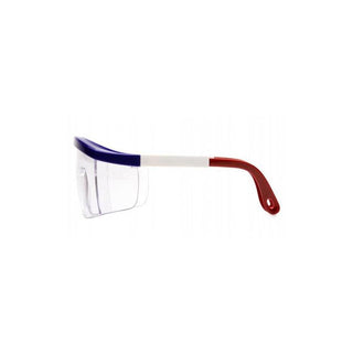 Pyramex SNWR410S Clear Lens with Red, White, and Blue Frame