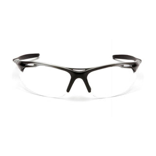 Pyramex SSB4510D Avante Clear Lens with Silver Black Frame