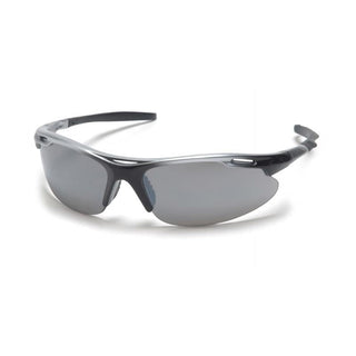 Pyramex SSB4570D Silver Mirror Lens with Silver Black Frame