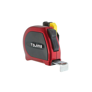 Tajima Tool SSSF-25/7.5MBW SIGMA STOP, Standard & Metric Scale Strong Tape & Hook with Safety Belt Holder 25ft / 7.5m x 1 in