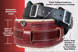 Occidental Leather B5135 SM Stronghold Comfort Belt System - Black