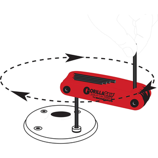 Bondhus 12632 Gorilla Grip Set of 8 T6 - T25 TORX® Fold Up Tool