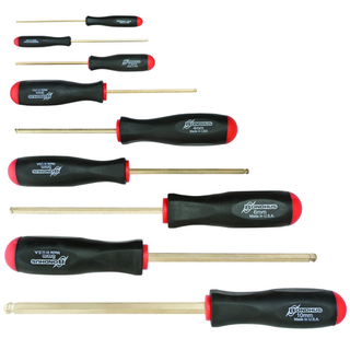 Bondhus 38699 Ball End Screwdriver Set, 9 Piece