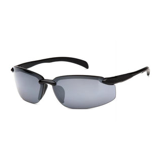 Pyramex VGSB1170DB Waverton Silver Mirror Lens with Black Frame