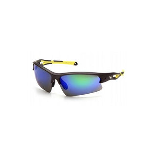 Pyramex VGSGMV1657T Ice Blue Mirror Lens with Gun Metal/Hi-vis Yellow Frame