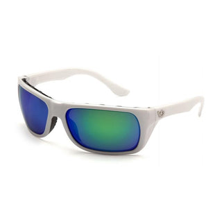 Pyramex VGSW931 Vallejo Polarized Green Mirror Lens with White Frame