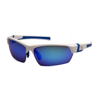 Pyramex VGSWB365T Tensaw  Ice Blue Mirror Anti-Fog Lens with White/Blue Frame