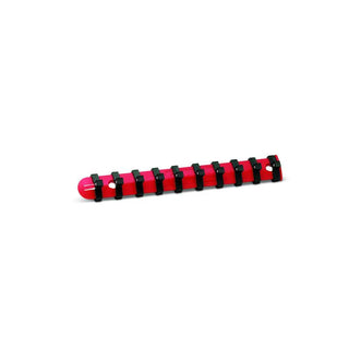 Wright Tool W008 8 Inch SAE Red Socket Clip Rail Set