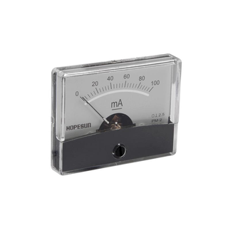 Velleman AIM60100 100mA DC Panel Meter, Analog, 2.4" x 1.9"