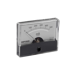 Velleman AIM60500 500mA DC Panel Meter, Analog, 2.4" x 1.9"