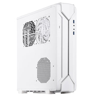 Silverstone Technologies RVZ03W-ARGB Slim Mini-ITX Case with RGB Light Strip White