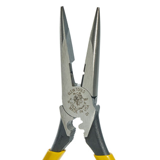 Klein Tools D203-8NCR 8" Heavy-Duty Long-Nose Pliers