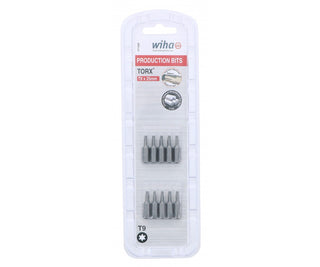 Wiha Tools 71509 T9 x 38mm TORX® Insert Bit, 10 Pack