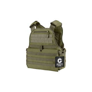 Barska BI12290 MOLLE Plate Carrier Tactical Vest VX-500 Loaded Gear OD Green