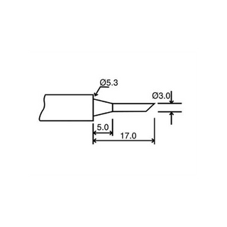 Velleman BITC10N3 3.2mm Spare Bit for Model VTSSC40NU Soldering Station