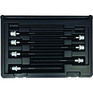 Bondhus 30845 Socket Ball End Bit Tool Set with Sockets, 6", 7 Piece