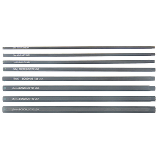 Bondhus 34032 T8-T40 x  6" Long, Star ProHold Socket Bits