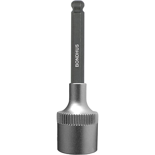 Bondhus 43407 1/8" x 2" ProHold Socket Ball End Bit with Socket