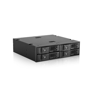 iStarUSA BPN-124K-SA  Trayless 5.25" to 4x 2.5" SATA 6 Gbps HDD SSD Hot-swap Rack