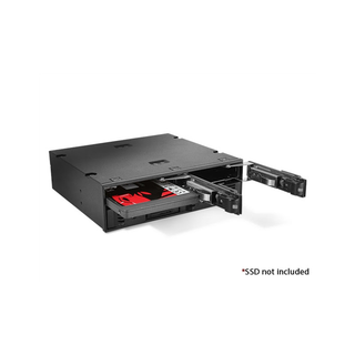 iStarUSA BPN-124K-SA  Trayless 5.25" to 4x 2.5" SATA 6 Gbps HDD SSD Hot-swap Rack