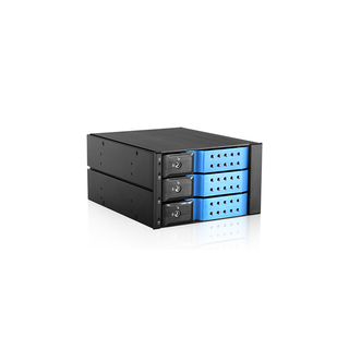 iStarUSA BPN-DE230SS-BLUE  Trayless 2x5.25" to 3x 3.5" SAS SATA 6 Gbps HDD Hot-swap Rack