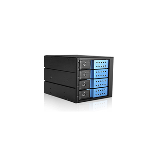 iStarUSA BPN-DE340SS-BLUE  Trayless 3x 5.25" to 4x 3.5" SAS SATA 6 Gbps HDD Hot-swap Rack