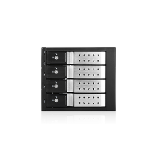 iStarUSA BPN-DE340SS-SILVER  Trayless 3x 5.25" to 4x 3.5" SAS SATA 6 Gbps HDD Hot-swap Rack