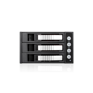 iStarUSA BPU-230SATA-SILVER  2x 5.25" to 3x 3.5" 2.5" SAS SATA 6 Gbps HDD SSD Hot-swap Rack