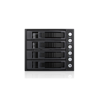 iStarUSA BPU-340SATA-BLACK  3x 5.25" to 4x 3.5" 2.5" SAS SATA 6 Gbps HDD SSD Hot-swap Rack