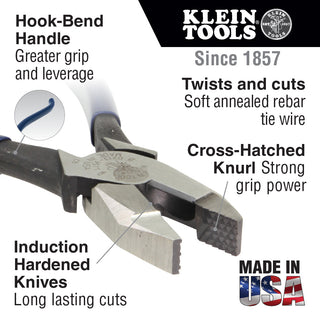 Klein Tools D213-9ST High Leverage Ironworker's Pliers